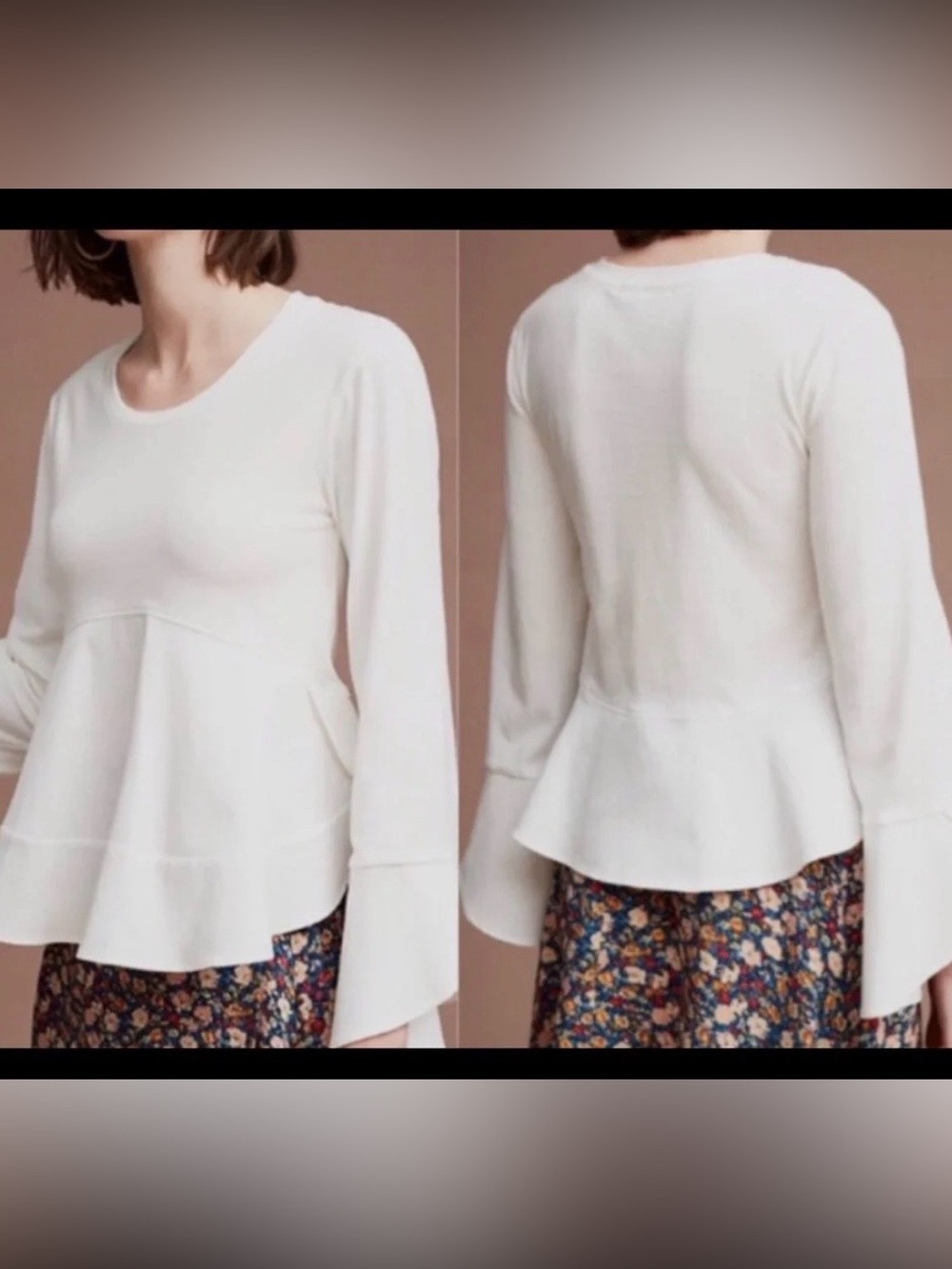 Women’s Long-Sleeve Peplum Top